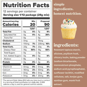 Scotty's Everyday keto cake mix ingredients—grain-free, nut-free blend for safe baking