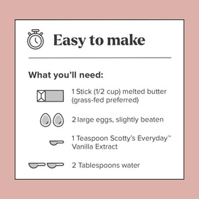 Scotty's Everyday label highlights 1g net carbs per serving.