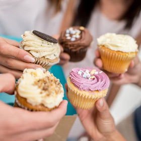 Scotty's Everyday vanilla keto cupcakes—soft texture with zero added sugar
