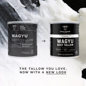 SCP Wagyu Tallow used in roasting and frying preserves flavor and moisture.