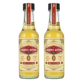 Scrappy's Fire Tincture bottle closeup highlights organic ingredients and bold spice