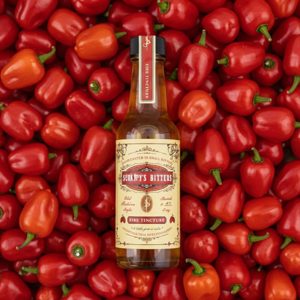 Scrappy's Fire Tincture bottle pour adds clean heat to cocktails