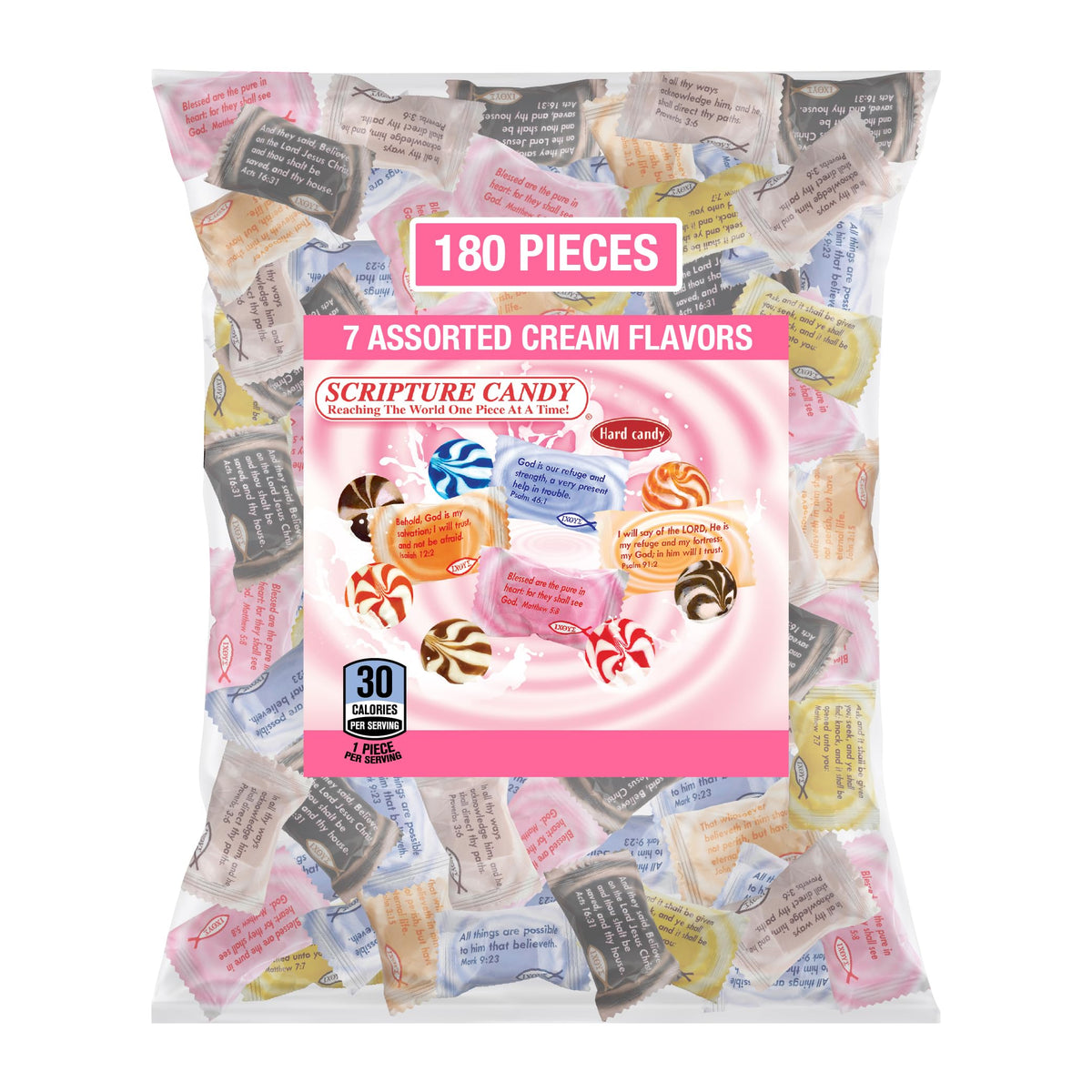 Scripture Candy assorted cream flavors for easy sharing at gatherings