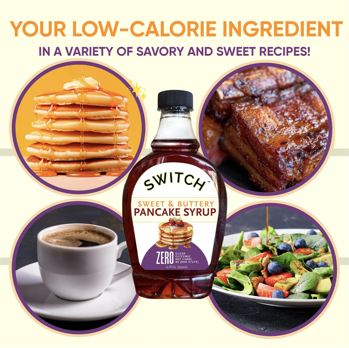 Scrummy Pancake Syrup in marinade adding subtle sweetness