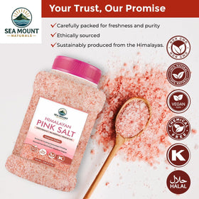 Sea Mount Naturals Himalayan Pink Salt in dressings and salads enhances balance