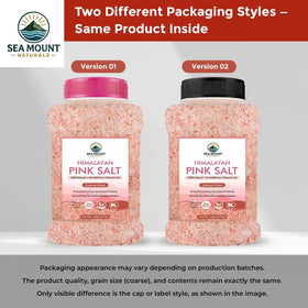Sea Mount Naturals Himalayan Pink Salt on table for quick flavor boosts