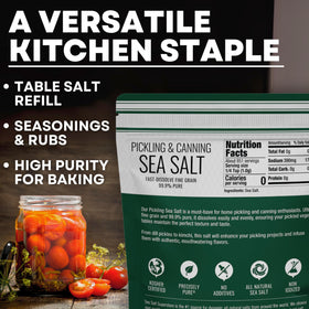 Sea Salt Superstore 30oz bag label ready for kitchen use