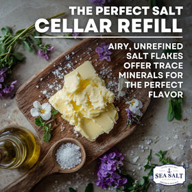 Hand-harvested process preserves pure flavor and unrefined texture.