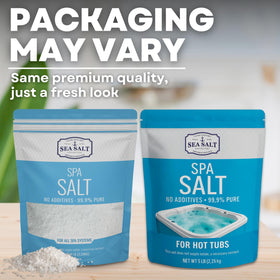 Sea Salt Superstore spa salt dissolving quickly for smooth water balance.