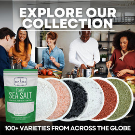Sea Salt Superstore natural salt bottle showing no additives and purity.