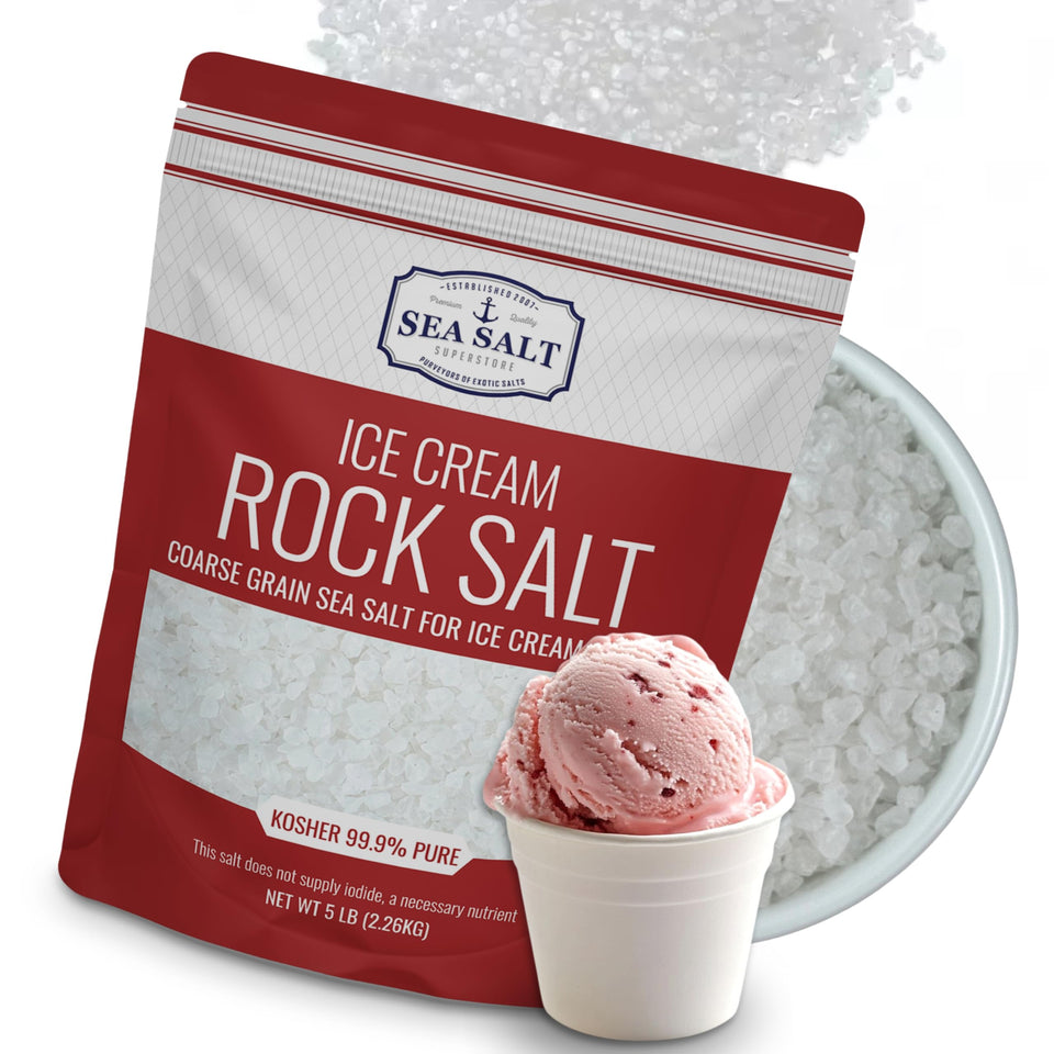Sea Salt Superstore rock salt ice cream bag—ready-to-use for smooth batches.
