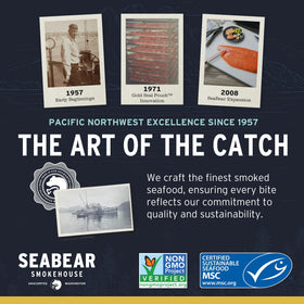 SeaBear Gift-ready packaging makes a thoughtful gourmet gift for seafood lovers