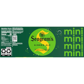 Seagram's Ginger Ale in a tall glass over ice.