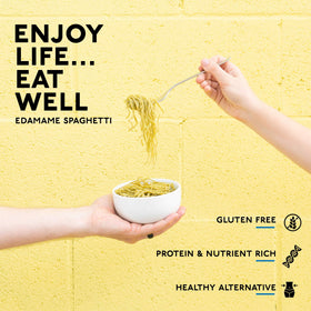 Kitchen scene with pasta and ingredients, ideal for clean eating.