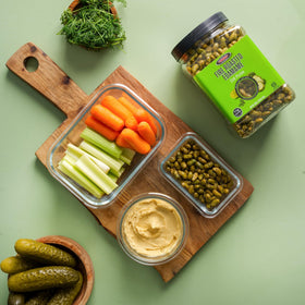 On-the-go Seapoint Farms jar snack during commute fits busy days.