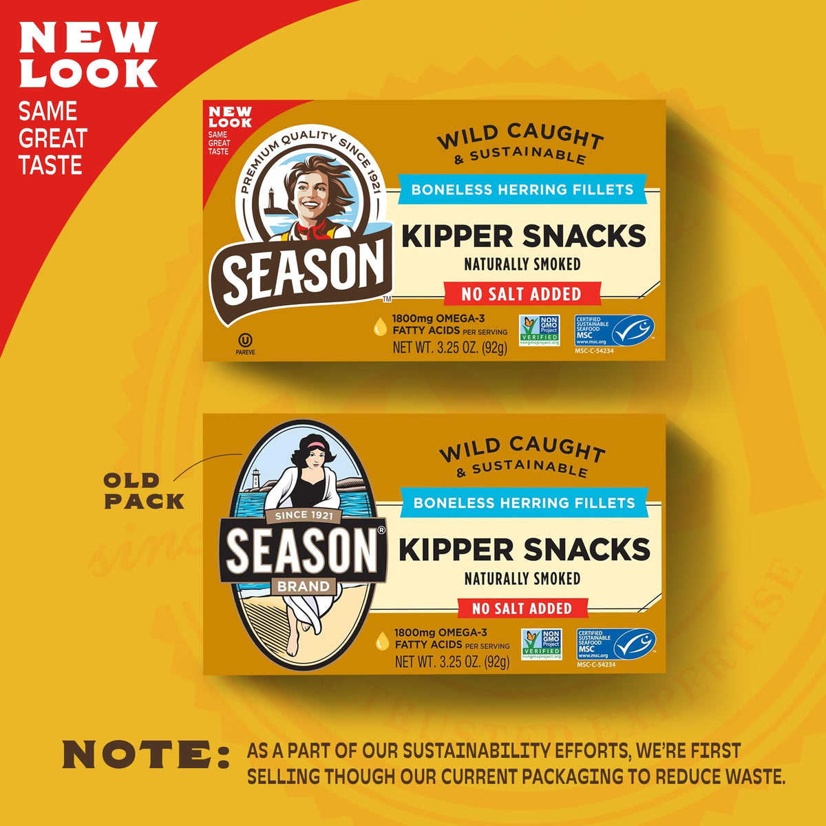 SEASON Kipper Snacks naturally-smoked fillets with mild flavor for snacking or breakfast