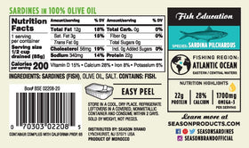 Season sardines wild-caught plate, flavorful and sustainably sourced.