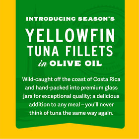 Season tuna served with greens, illustrating versatile, protein-packed dining.
