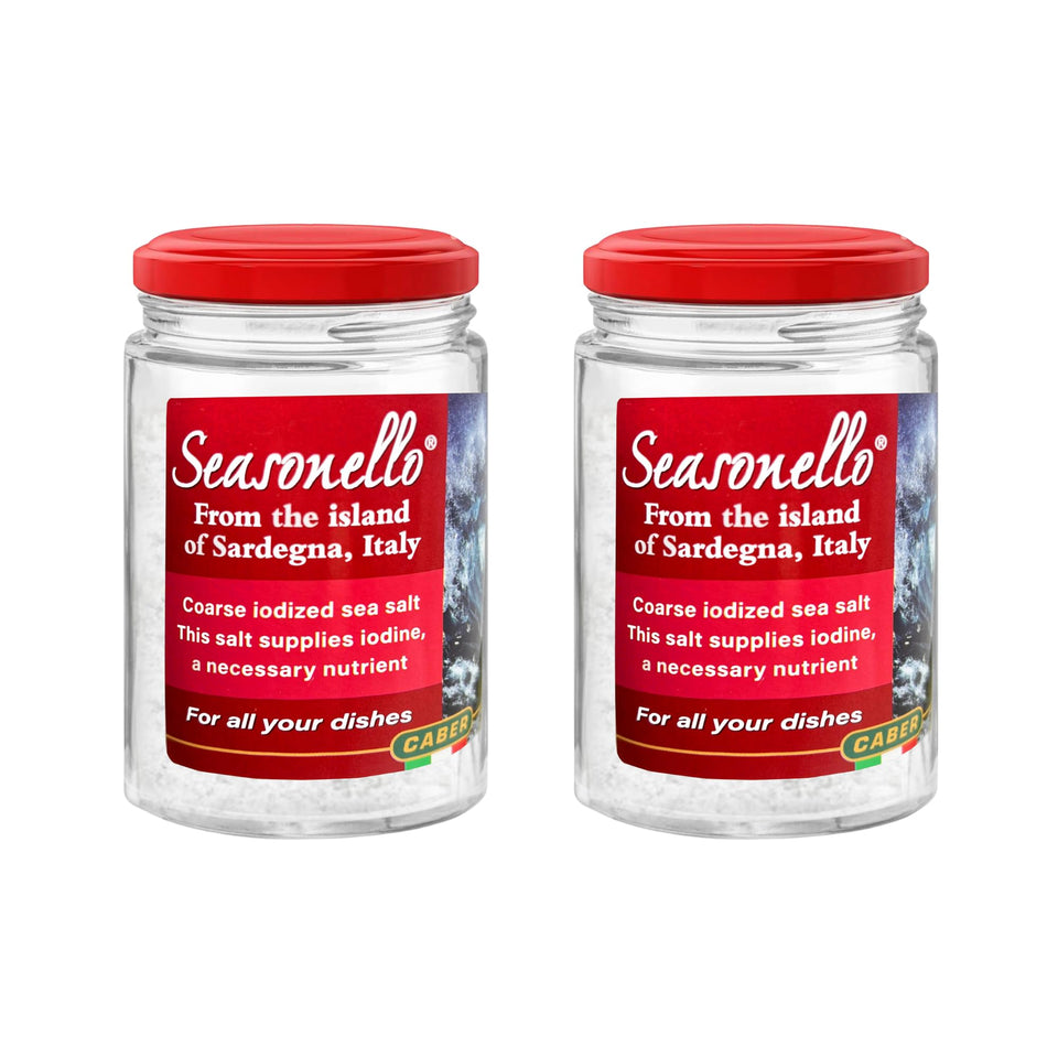 Seasonello coarse salt Sardegna 200g pack for daily seasoning.