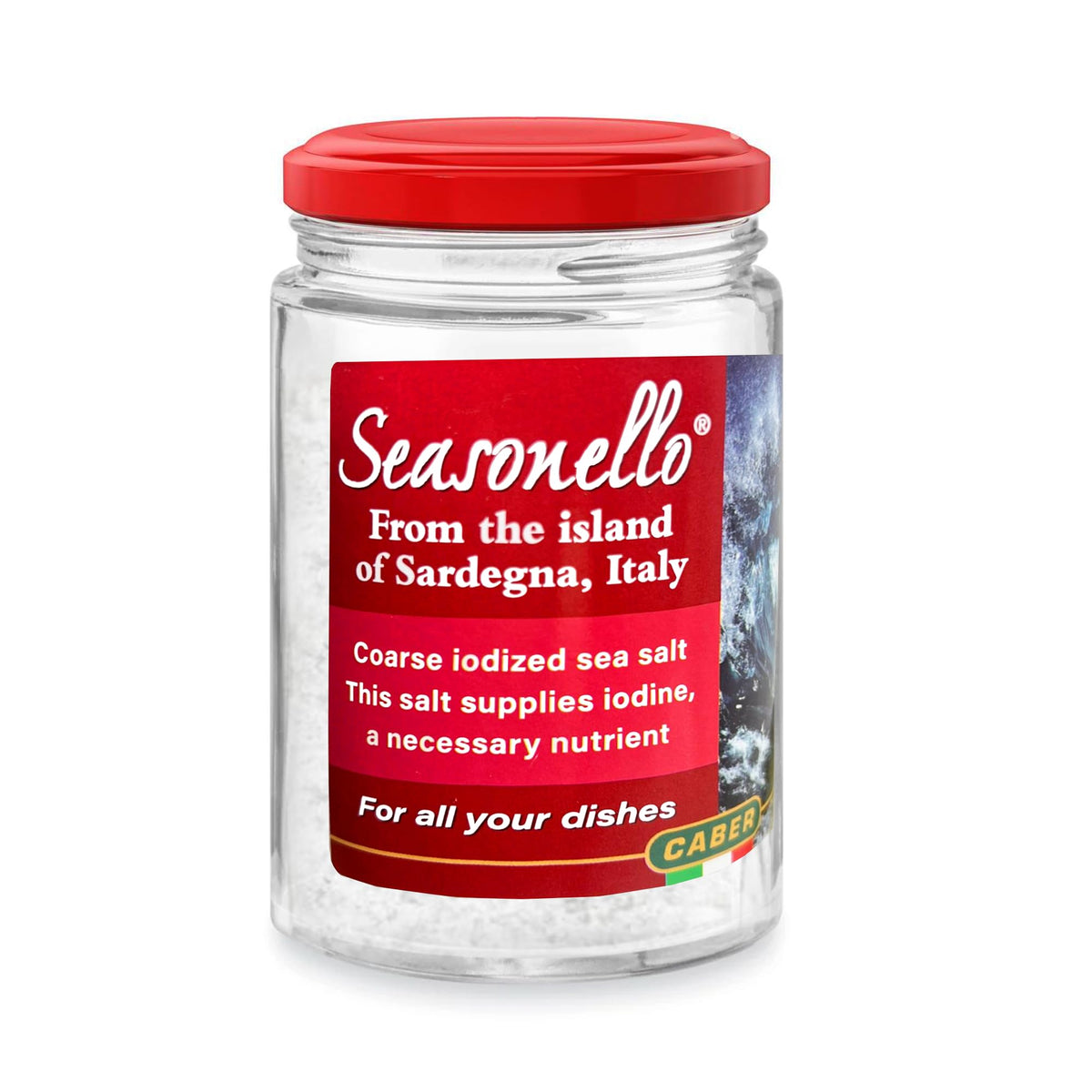 Seasonello salt shaker dispensing evenly for controlled seasoning.