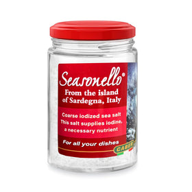 Seasonello salt shaker dispensing evenly for controlled seasoning.