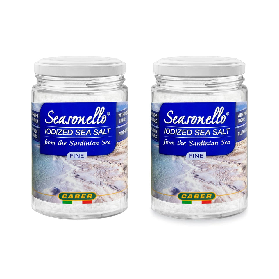 Seasonello Sardegna fine sea salt bottle to elevate pasta flavor