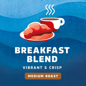 Brewing a Breakfast Blend cup reveals vibrant color and crisp aroma