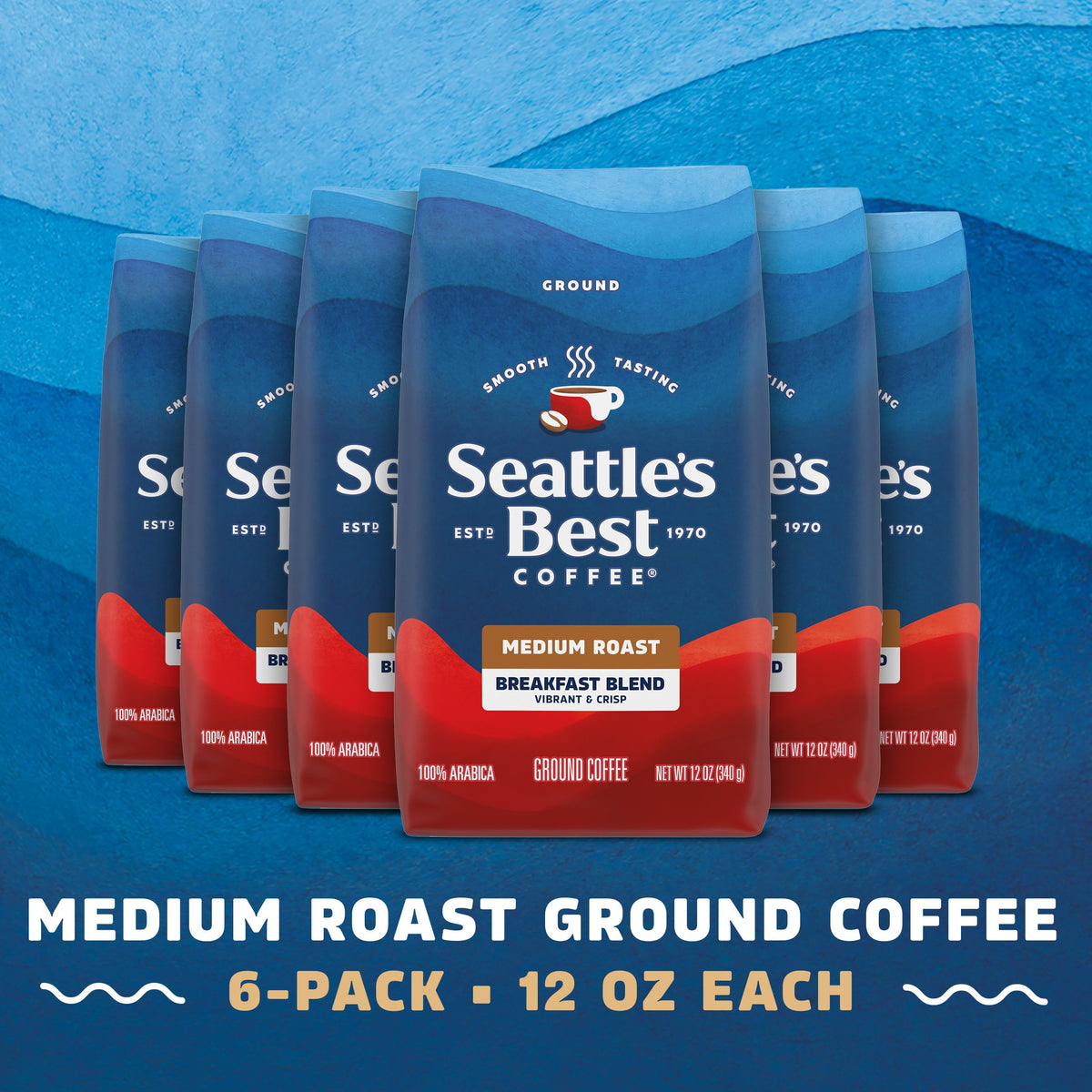 New packaging update of Seattle's Best Breakfast Blend, same smooth taste.