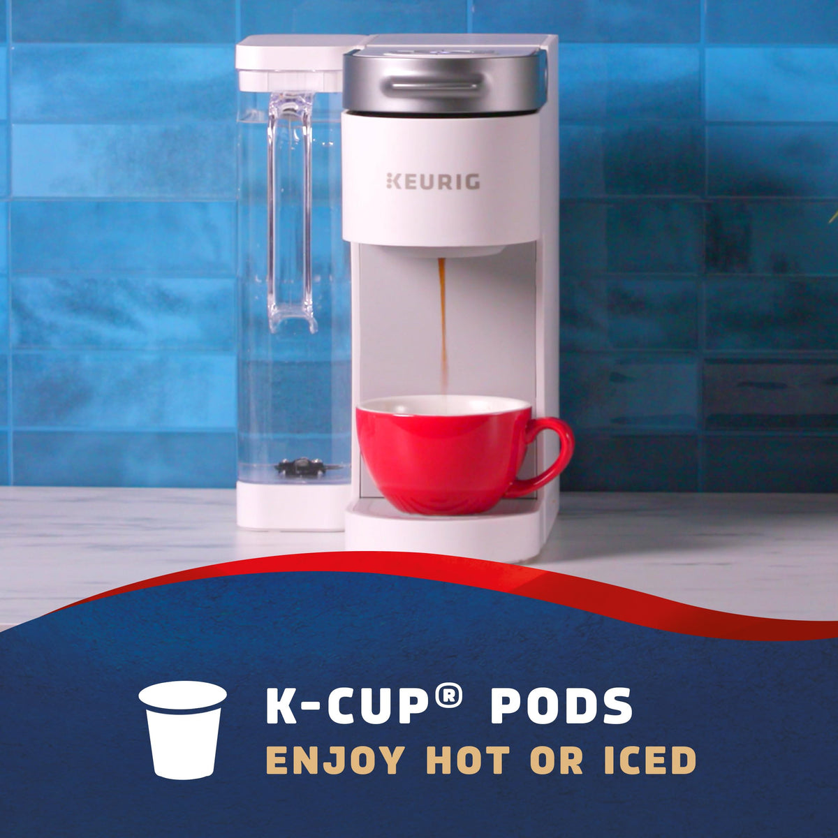 Brewing a smooth Post Alley coffee with a Keurig cup.