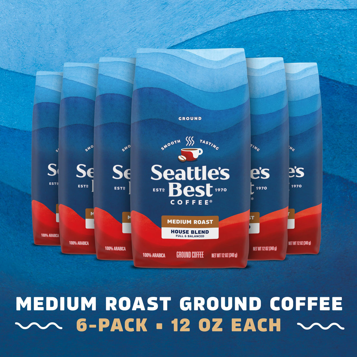 Seattle's Best Coffee House Blend packaging shows new look with same taste