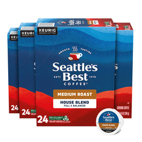 Seattle’s Best Coffee House Blend pods for a smooth, balanced morning brew.