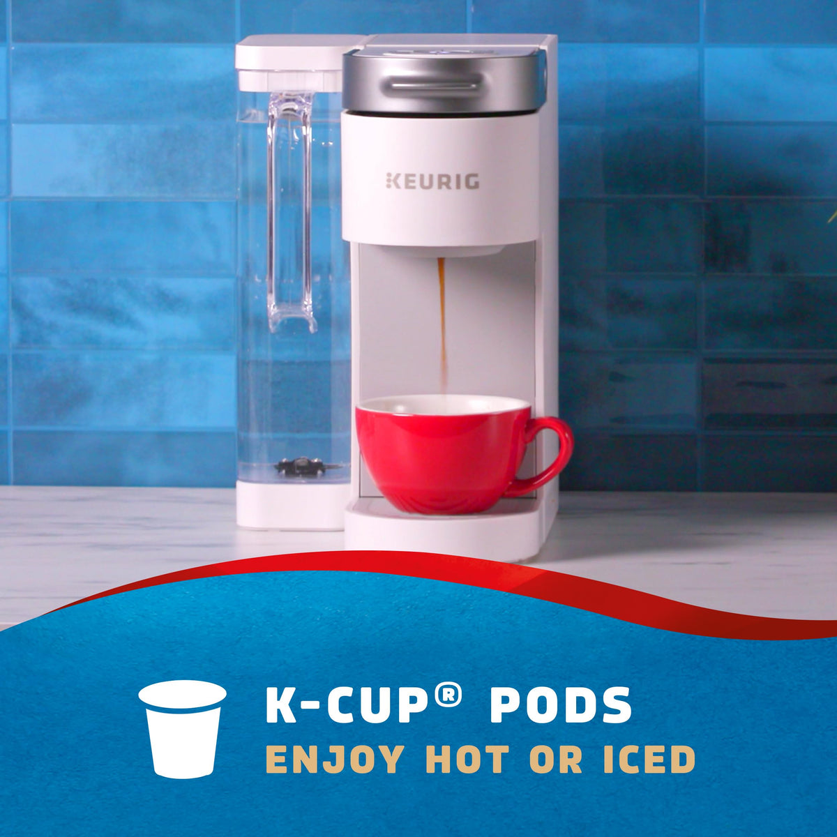Seattle's Best Lighthouse Blend K-Cup pod closeup reveals rich roast notes.