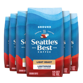 Seattle's Best Lighthouse bag ready for a smooth at-home brew