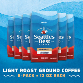 Seattle's Best Lighthouse cup highlighting bright citrus notes