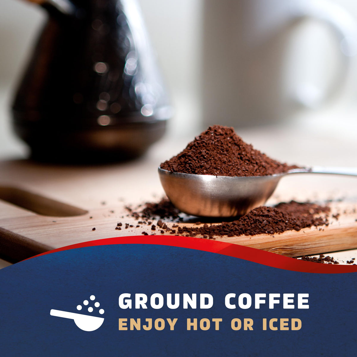Seattle's Best Coffee new packaging front showcases the familiar smooth taste.