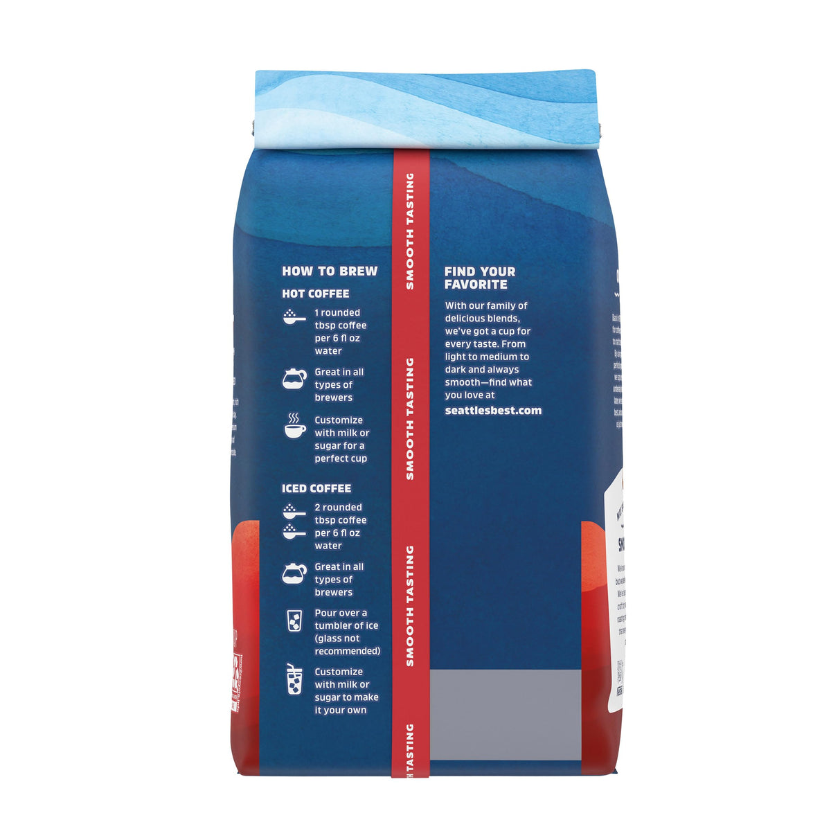 Seattle's Best Portside packaging featuring matte finish