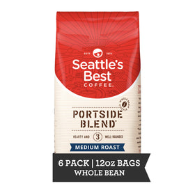 Seattle's Best Portside Blend 6x12oz bags for convenient home stock.