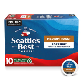 Seattle's Best Portside Blend box shows a balanced, smooth profile for everyday mornings.