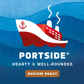 Seattle's Best Portside Blend label conveys premium, approachable coffee ready to brew.