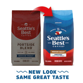 Seattle's Best Portside cup steaming to reveal inviting aroma