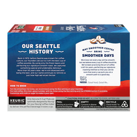 K-Cups sleeve detail shows Portside compatibility with Keurig brewers.