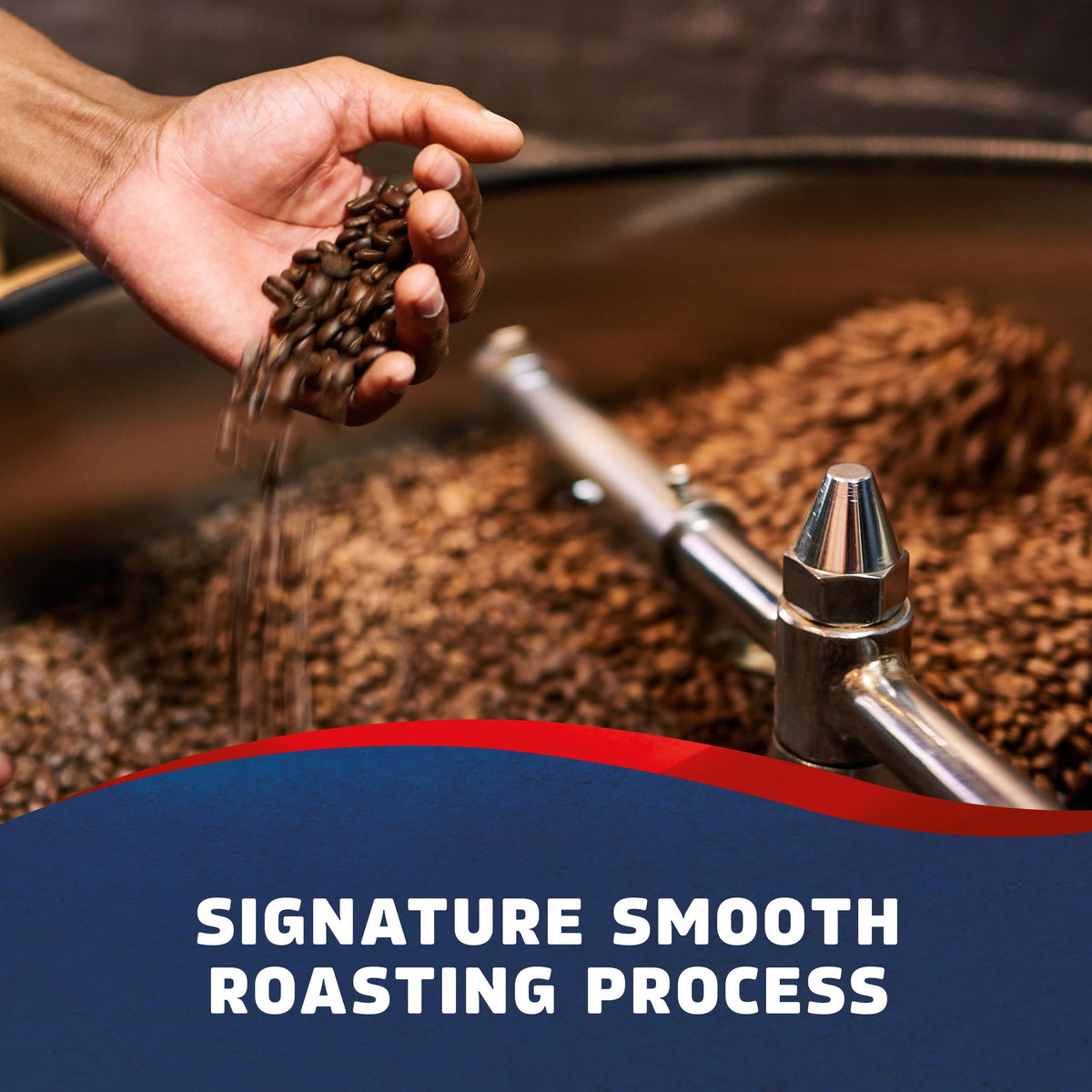 Seattle's Best Coffee Post Alley label emblem, signaling smooth-roast process and cafe-like quality.