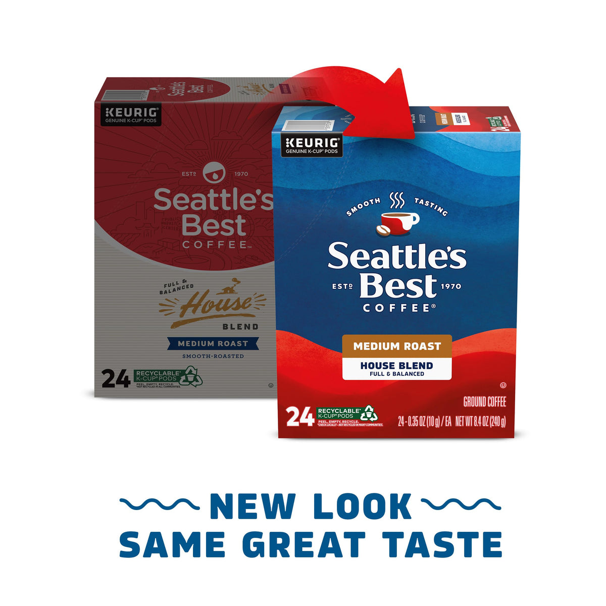 Smooth-roast process delivers café-quality flavor from Seattle’s Best Coffee.
