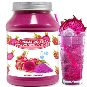 SEAYOFA dragon fruit powder packaging shows a resealable jar for fresh, convenient storage.