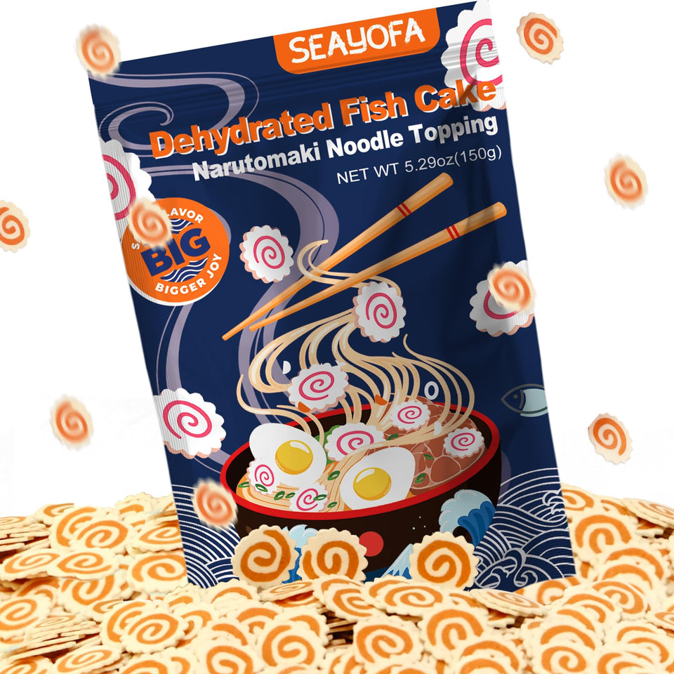 SEAYOFA Narutomaki double-sized slices brighten ramen bowls with vibrant texture.
