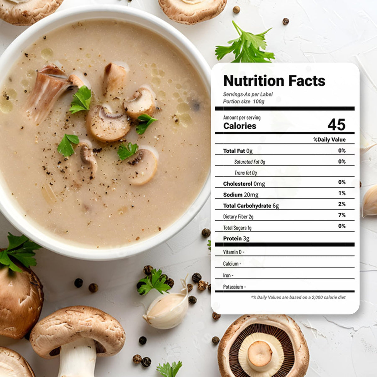 SEAYOFA shiitake powder sprinkled on risotto enhances depth of flavor