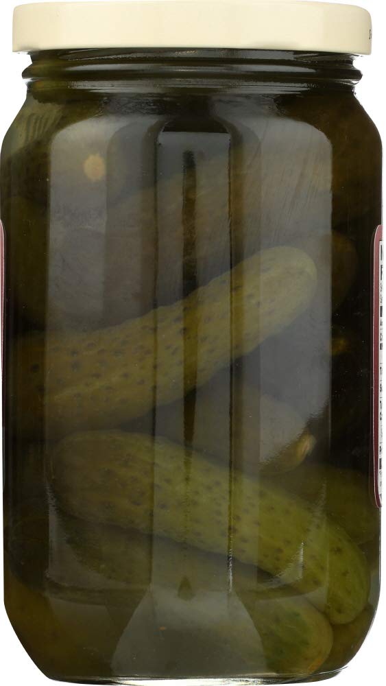 Sechlers Sweet Gherkins label design highlights gluten-free facility