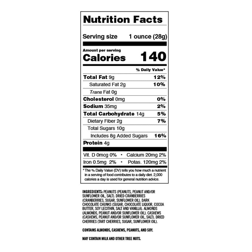 Second Nature dark chocolate almond blend adds satisfying sweetness and crunch