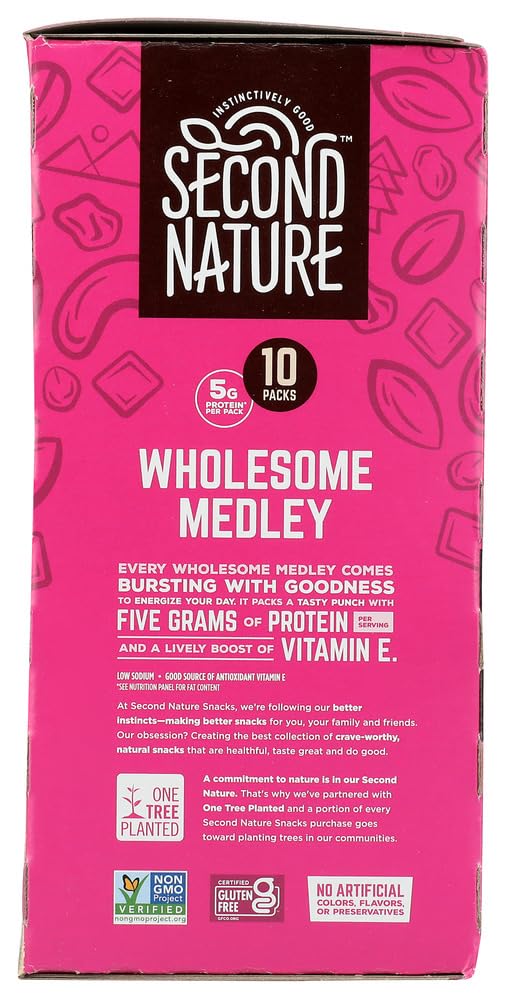 Second Nature Wholesome Medley Trail Mix serving idea for on-the-go energy