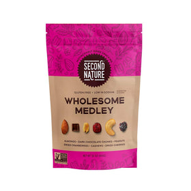 Second Nature Wholesome Medley Trail Mix in resealable pouch for on-the-go energy